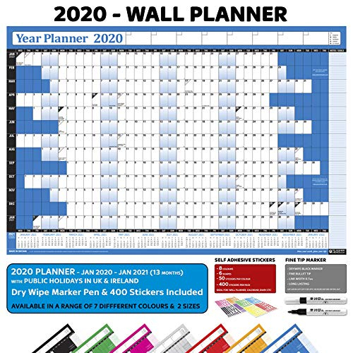 Year Calendar Wall Chart