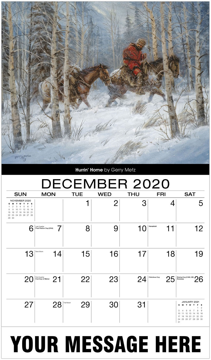 2020 Old West Art Calendar | Spirit Of The West