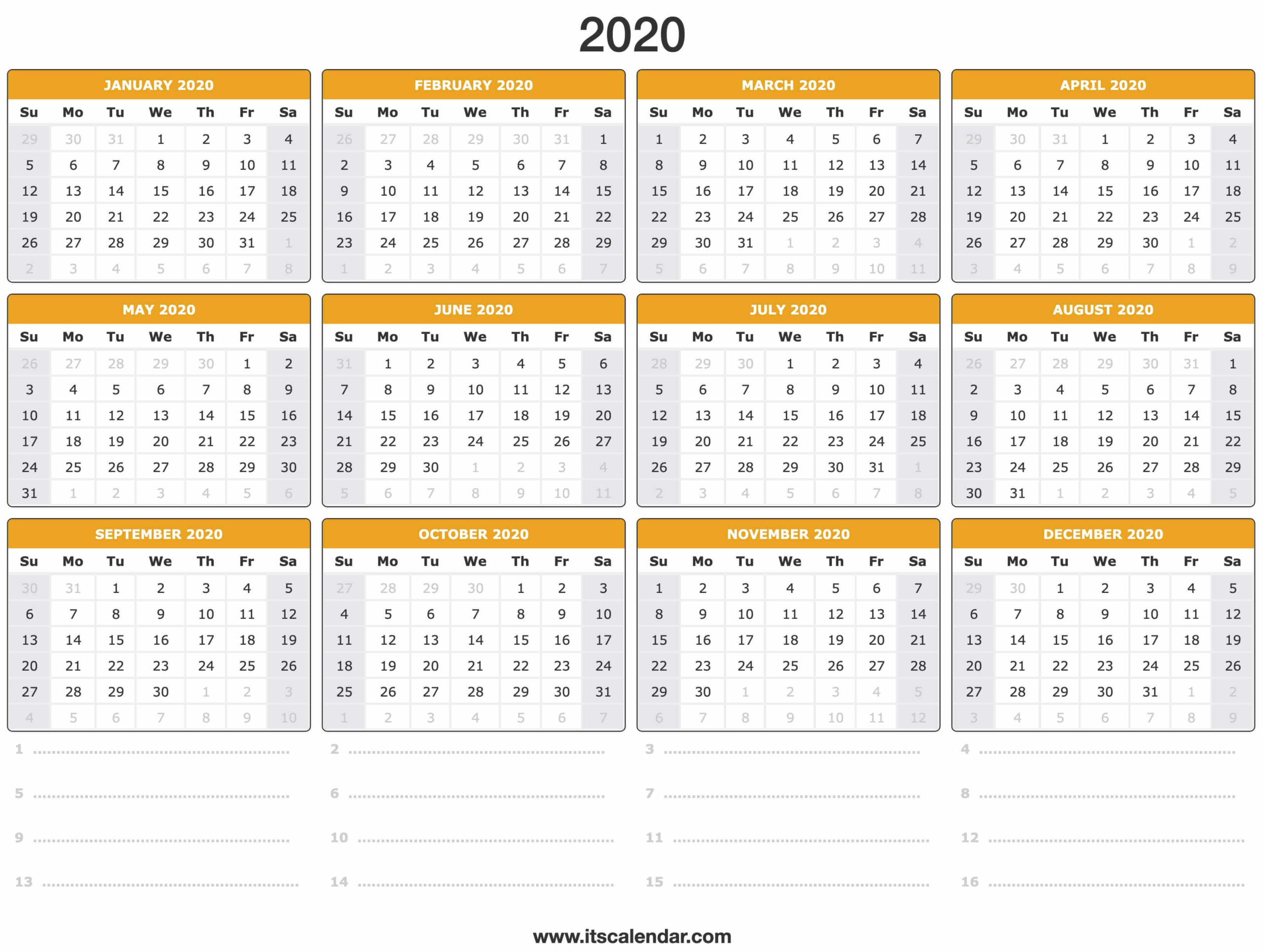 Free Printable Calendar Ireland 2020 | Calendar Printables Free Templates