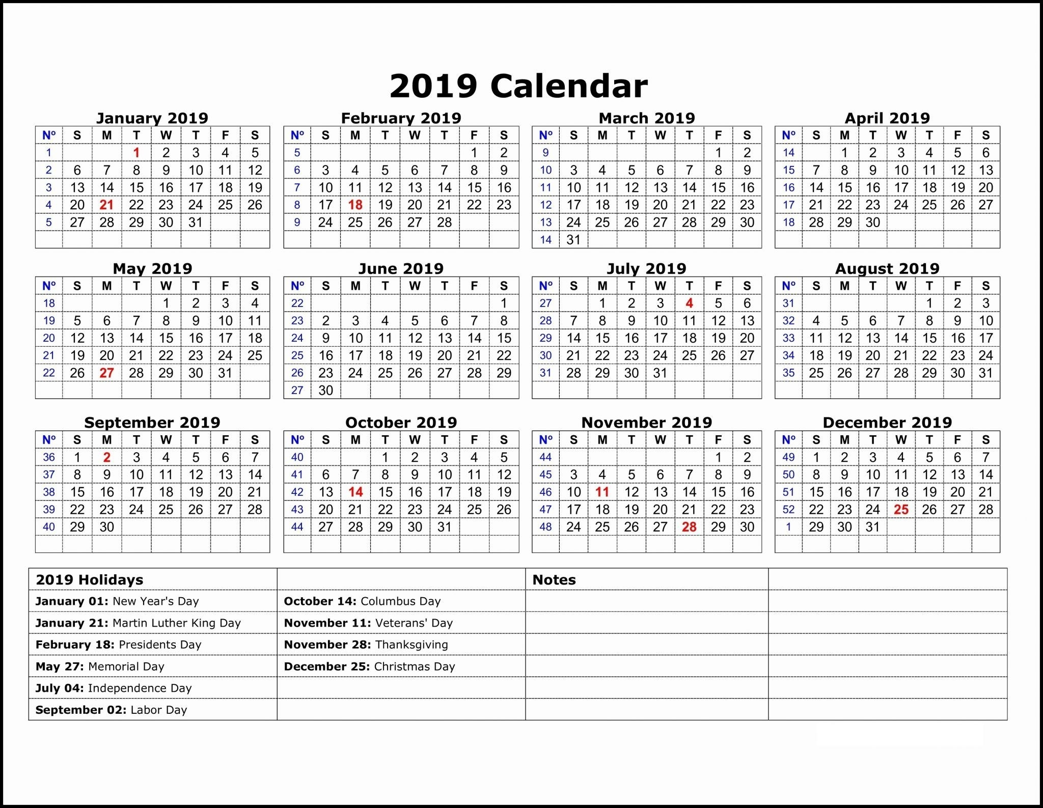 printable calendar year on one page calendar printables