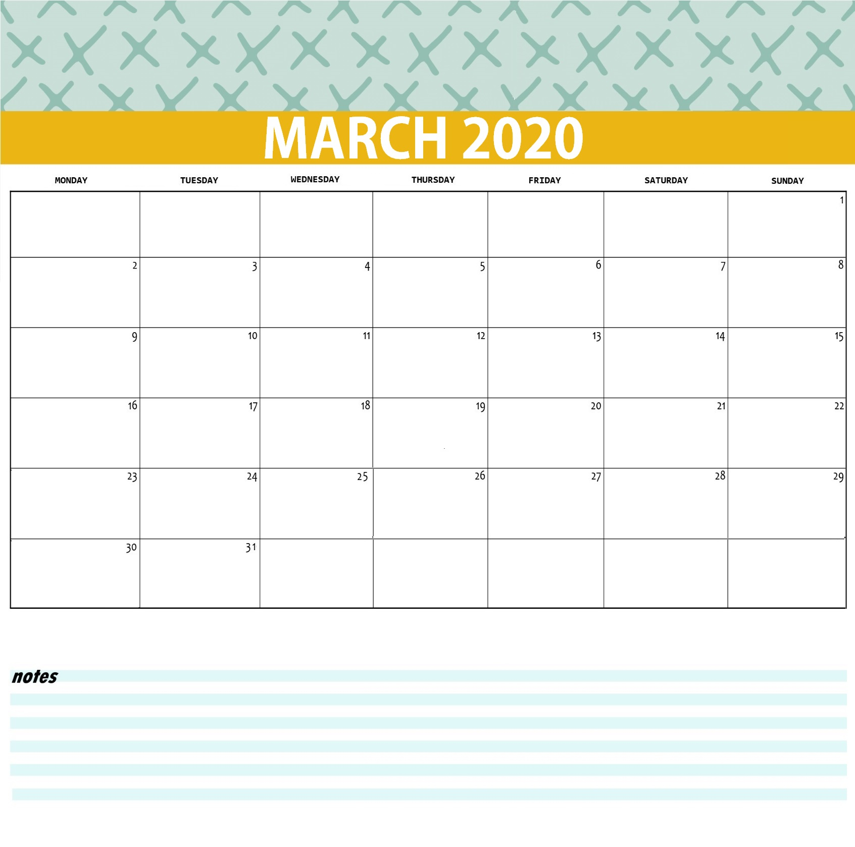 Best Monthly 2020 Calendar | Latest Calendar