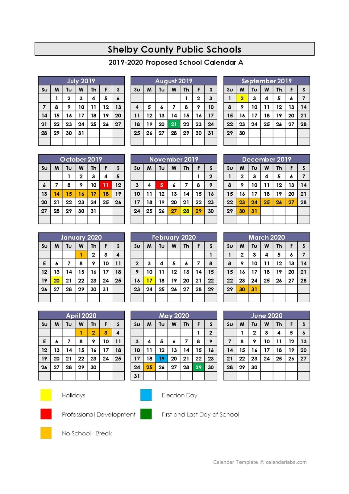 Big E Year Round Calendar | Ten Free Printable Calendar