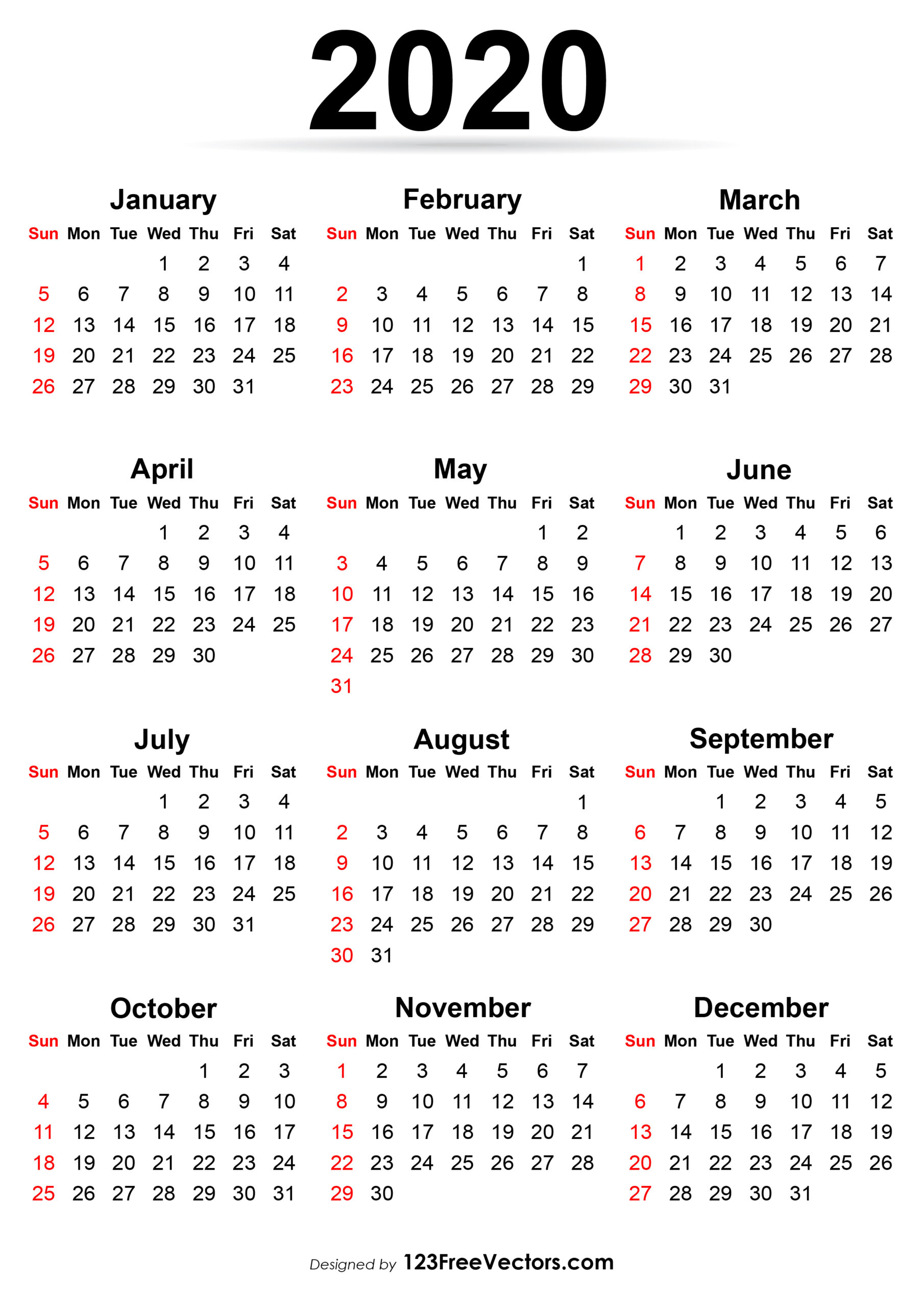 Calendar 2020 To Print | Calendar Printables Free Templates