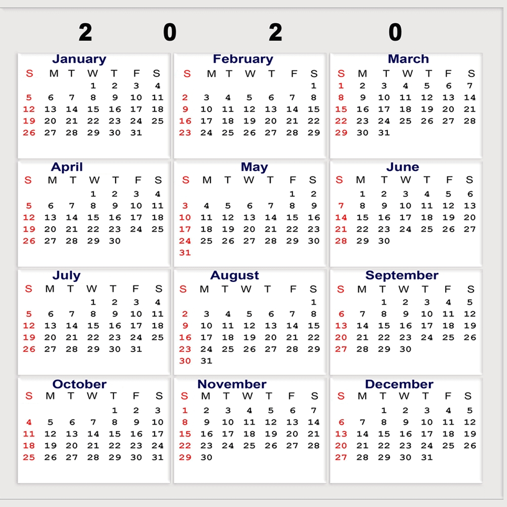 Calendar Week Numbers 2020 Printable | Month Calendar