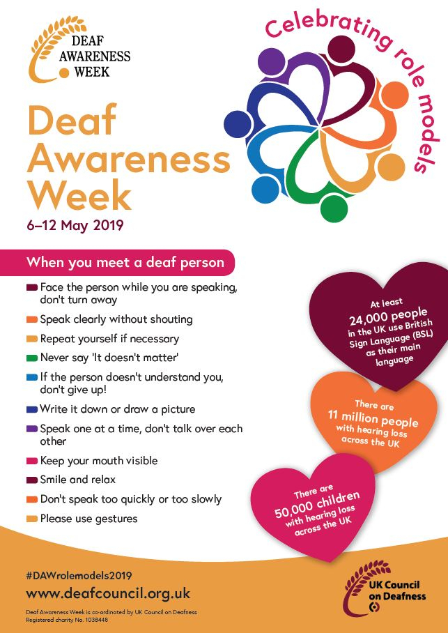 Deaf Awareness Week 2019 - Equality Policy Unit