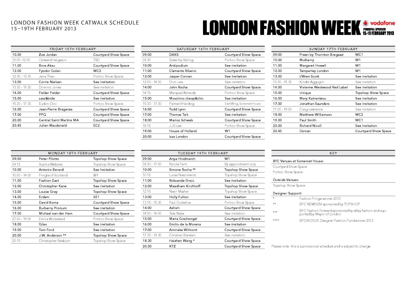 Fashion Studio Magazine: London Fashion Week: Show