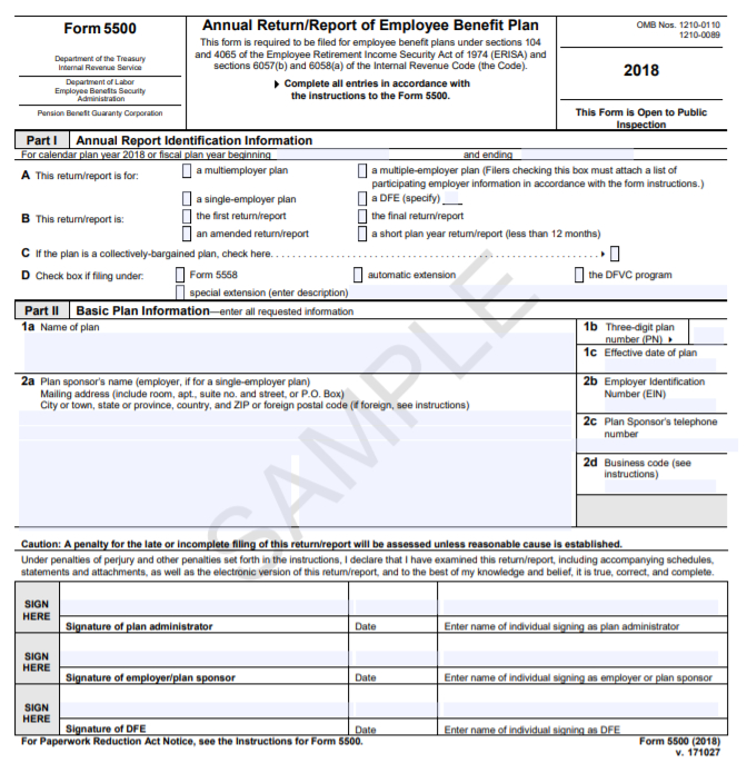 Form 5500 Is Duejuly 31 For Calendar Year Plans