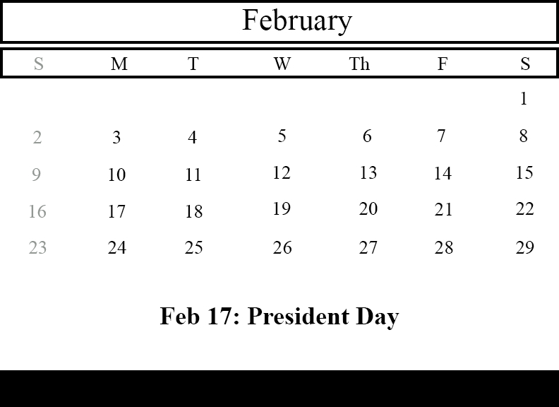 Free February 2020 Printable Calendar Templates In Pdf