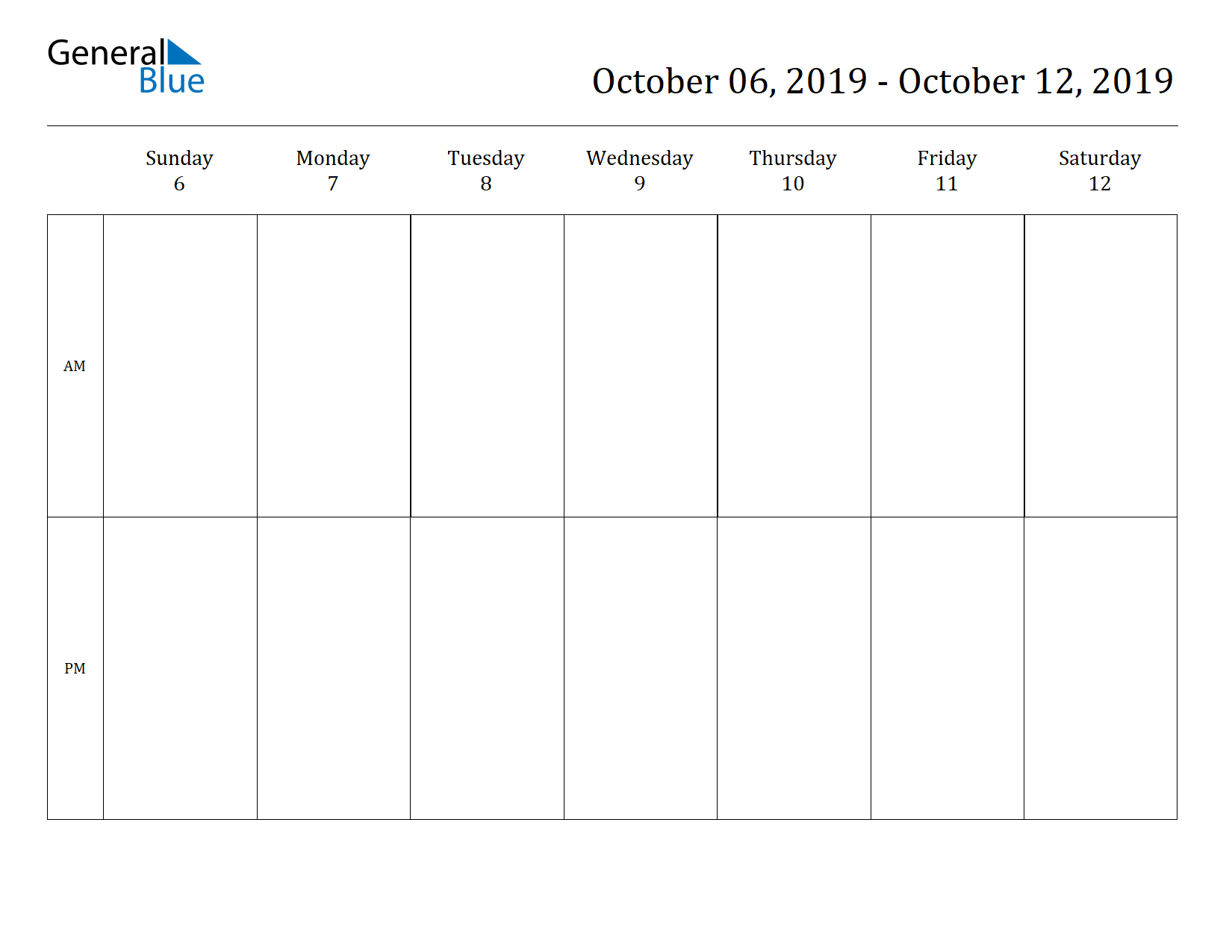 Free Printable Weekly Calendars For 2019 In Pdf Document