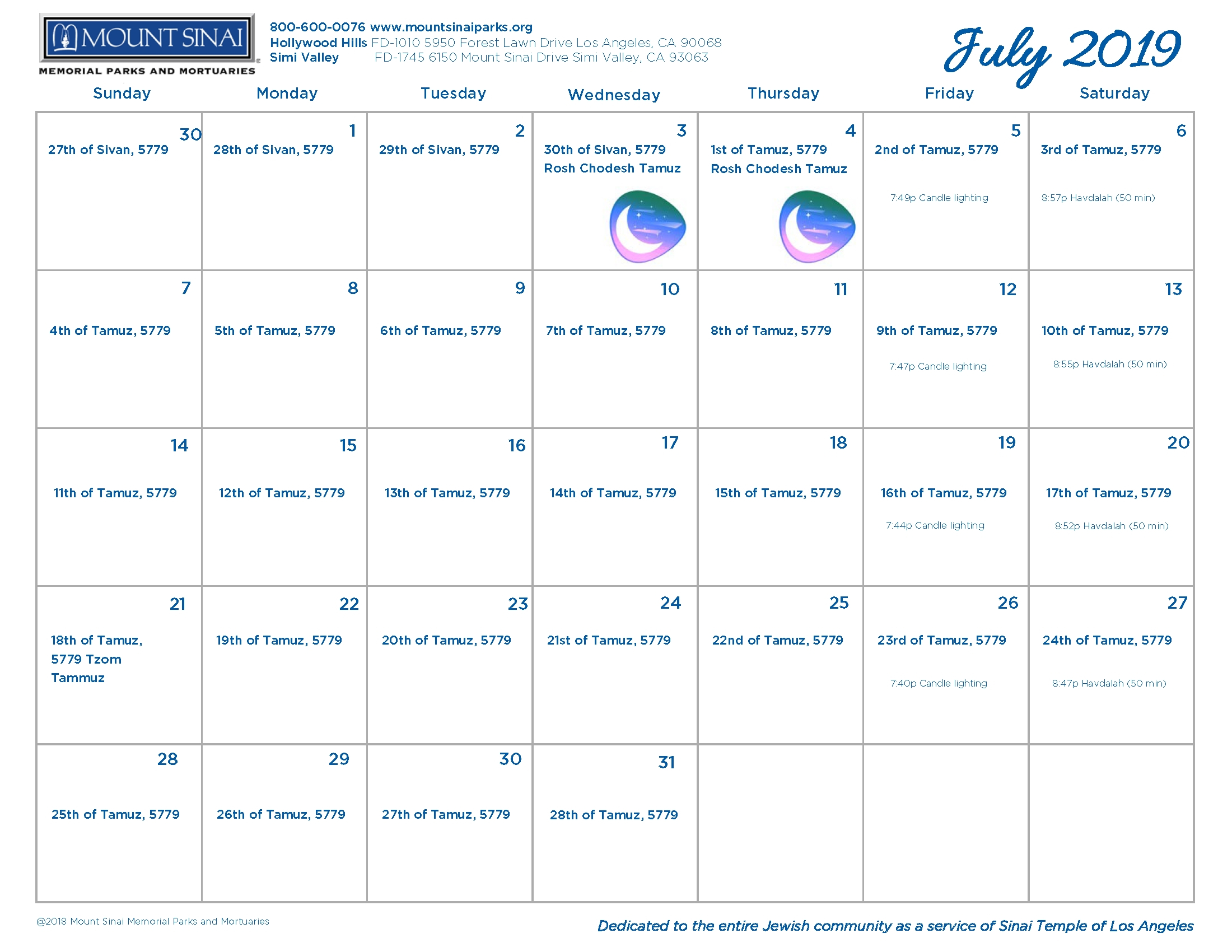 Get Jewish Calendar For August And September 2019 ⋆ The