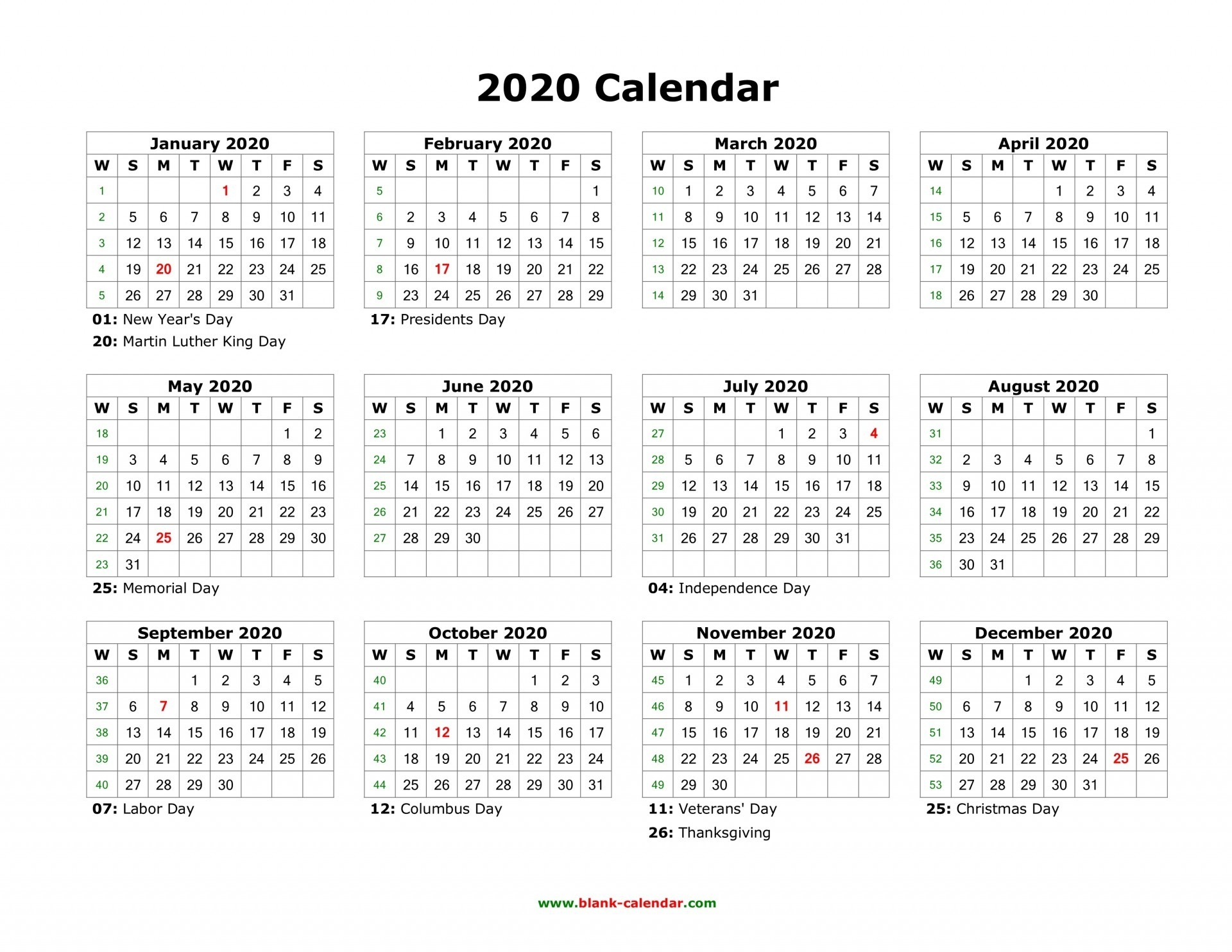Holidays For 2020 South Africa | Calendar Template Printable