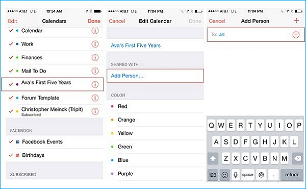 How To Add Shared Calendar To Iphone - Time Table