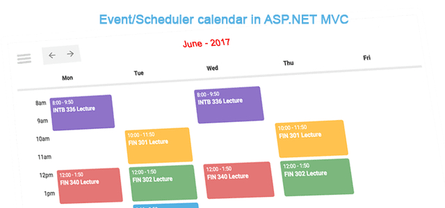 Jquery Week Calendar Load Events