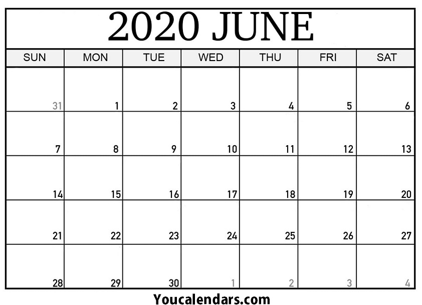 June 2020 Calendar Pdf File Format - You Calendars