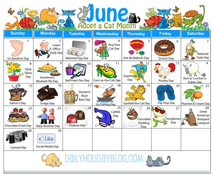 June Holidays Calendar | Holiday Calendar