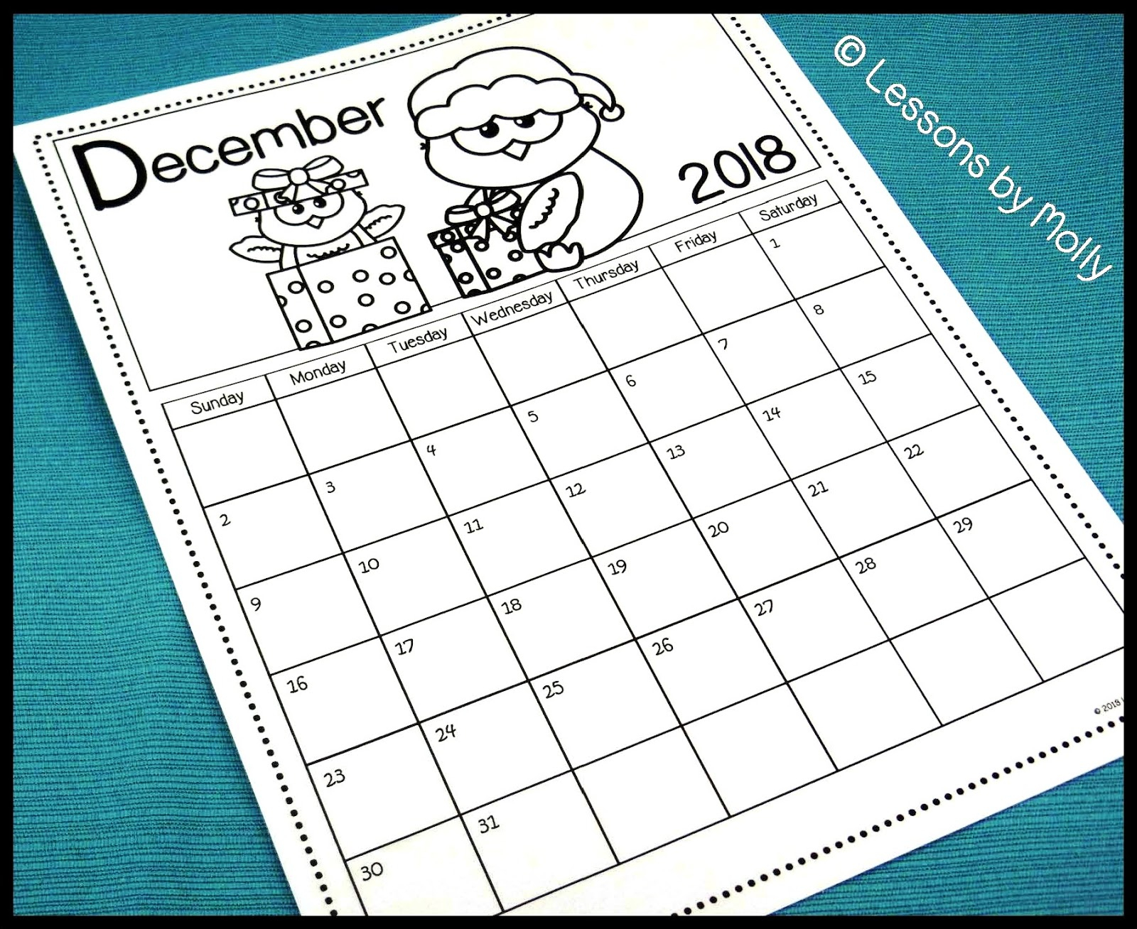 Lessonsmolly: Free School Calendar