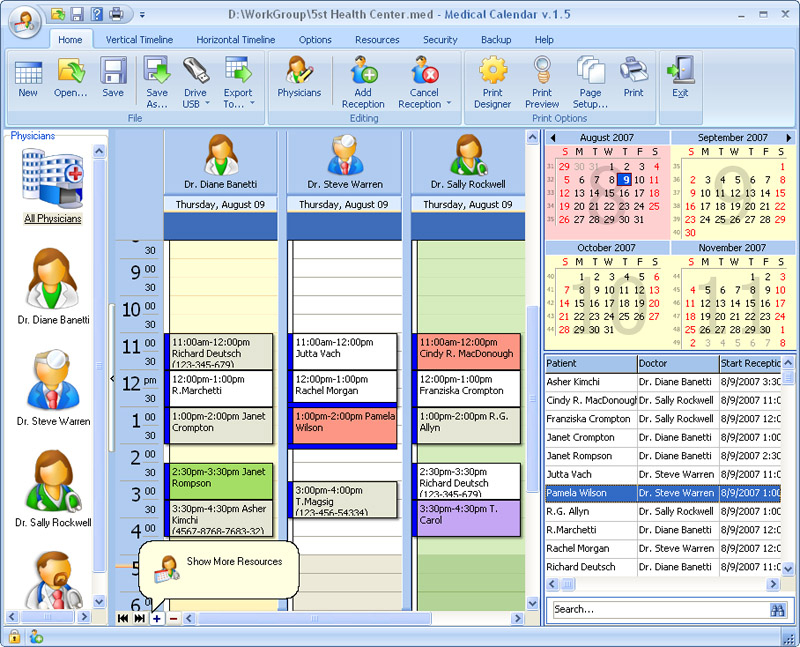 Medical Calendar V.6.3 - Orgbusiness Software