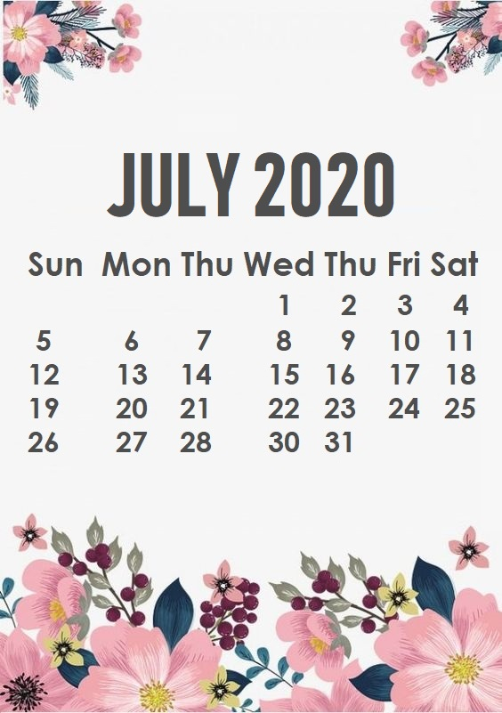 Monthly 2020 Iphone Wallpaper | Calendar 2020