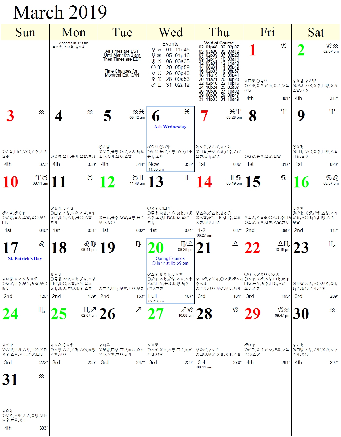 Moon Calendar Zodiac Signs | Ten Free Printable Calendar