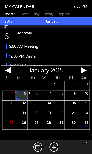 My Calendar For Windows Phone 8.1 - Windows Central Forums