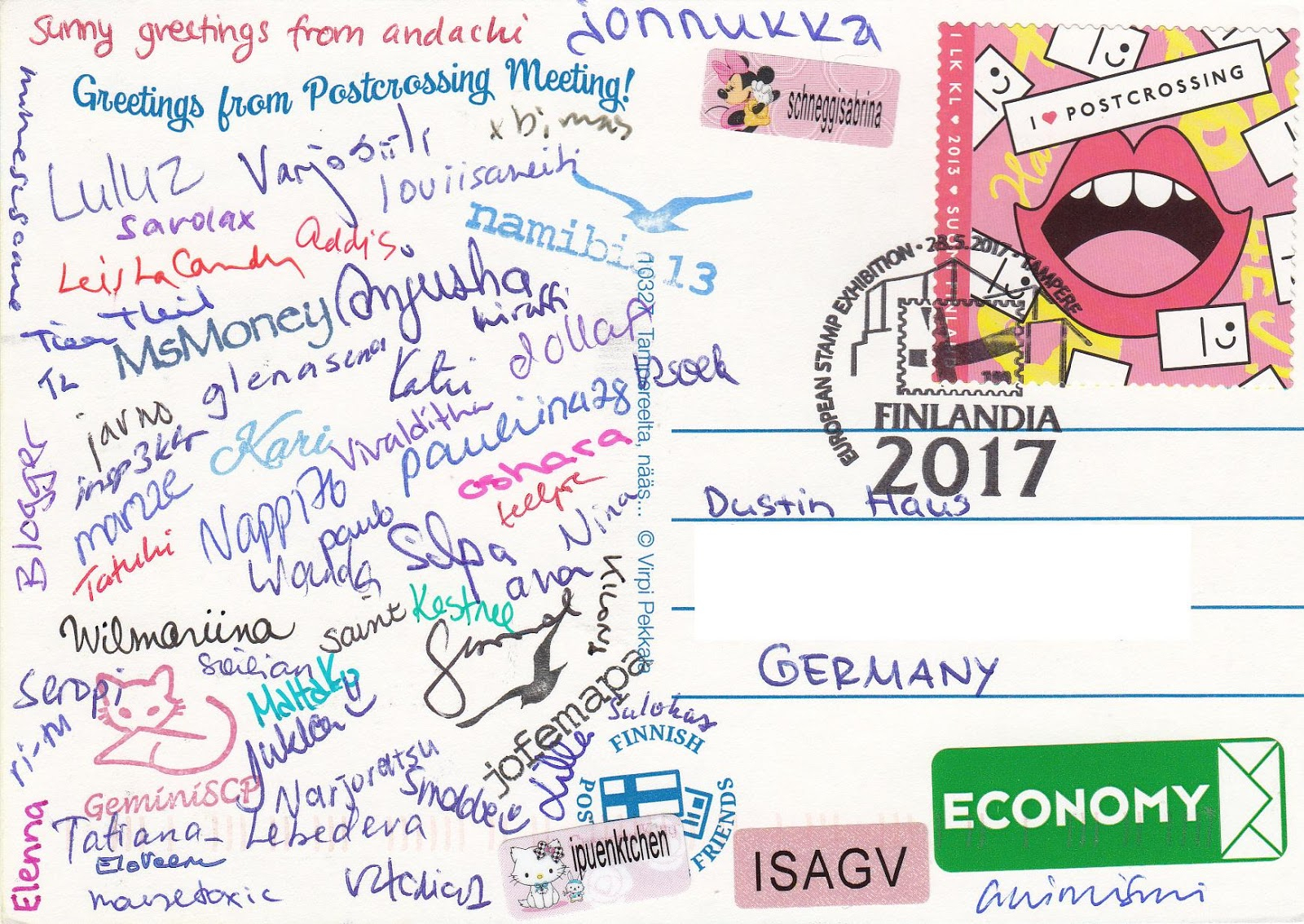 My Postcard And Stamp Week: Finland: Tampere International