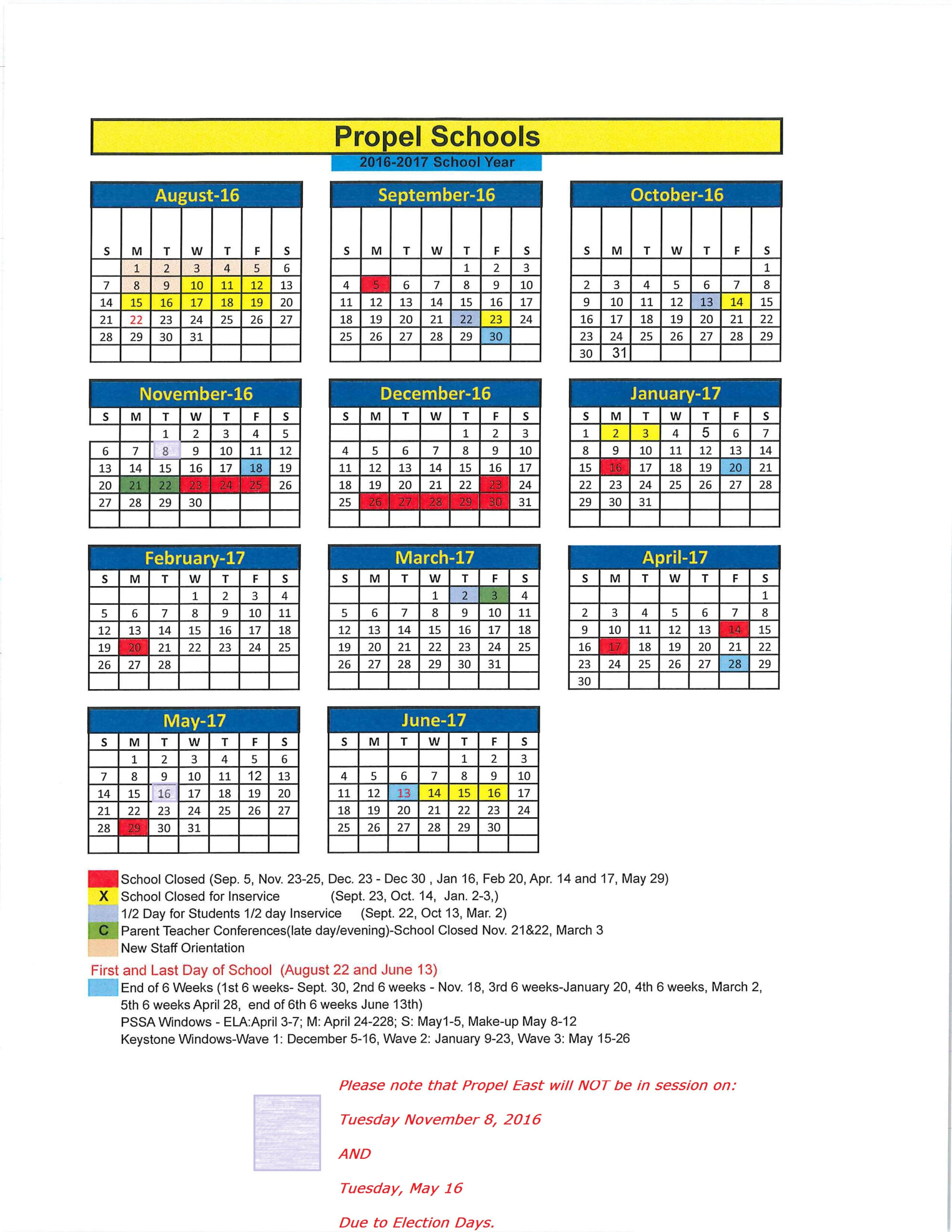 Pittsburgh University Calendar Customize and Print