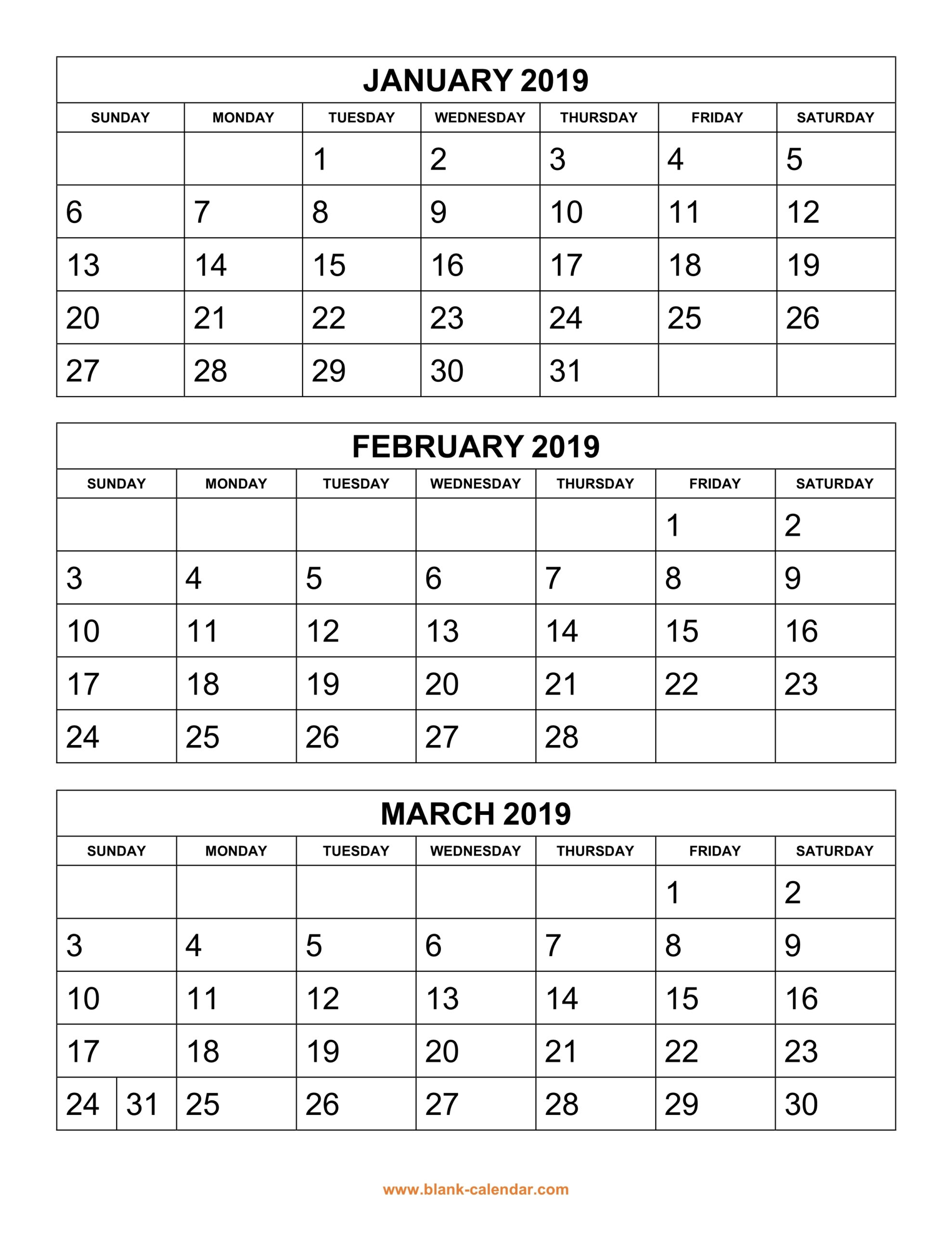 Printable 6 Week Calendar 2019 | Printable Calendar 2020