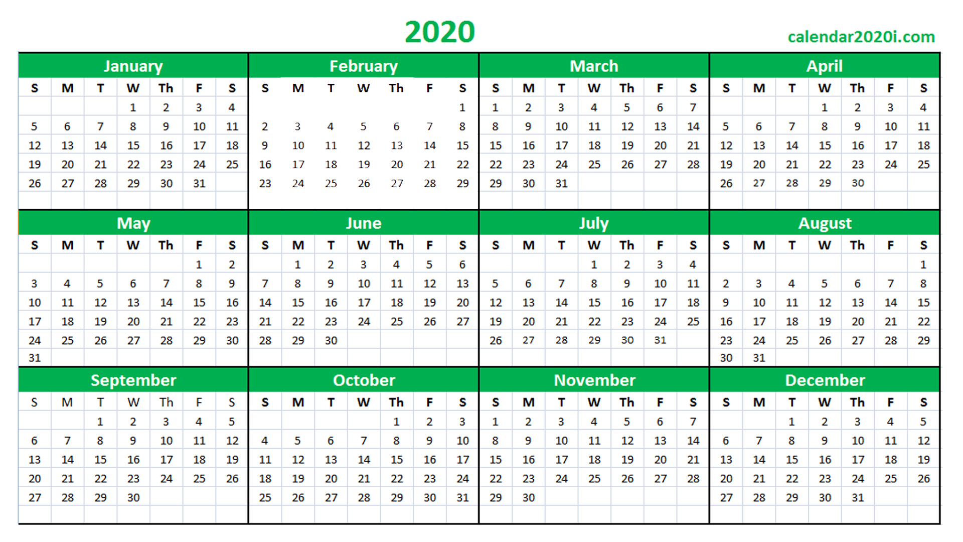 2020 Year Calendar Qld Calendar Printables Free Templates