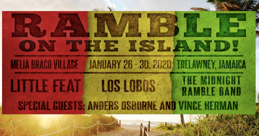 Ramble On The Island 2020 Lineup - Jan 26 - 30, 2020