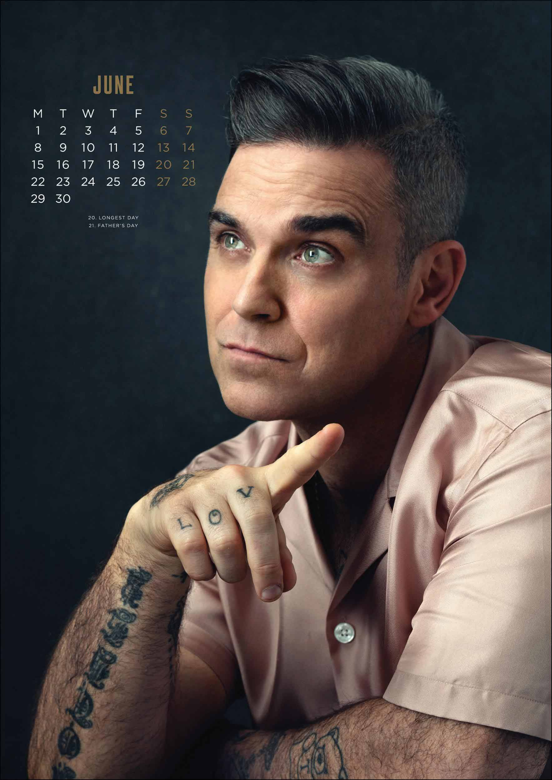 Robbie Williams Official A3 Calendar 2020 At Calendar Club