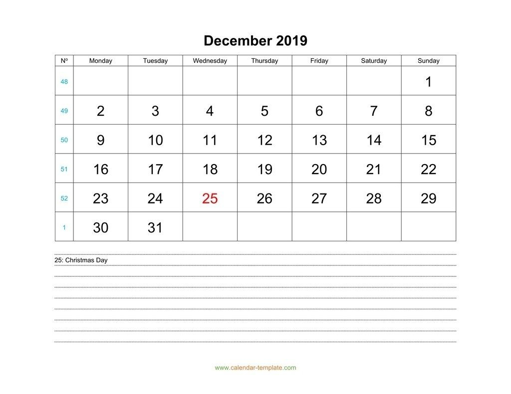 Take December 2019 Calendar Week Start Mon | Calendar