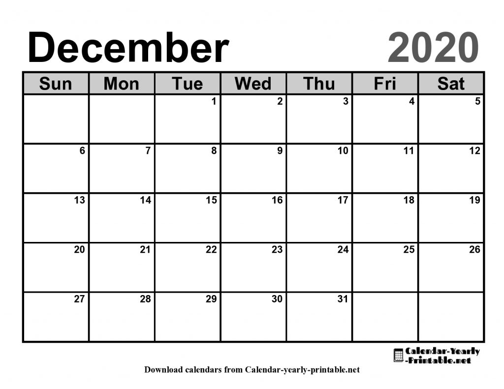 printable calendar january 2020 landscape calendar