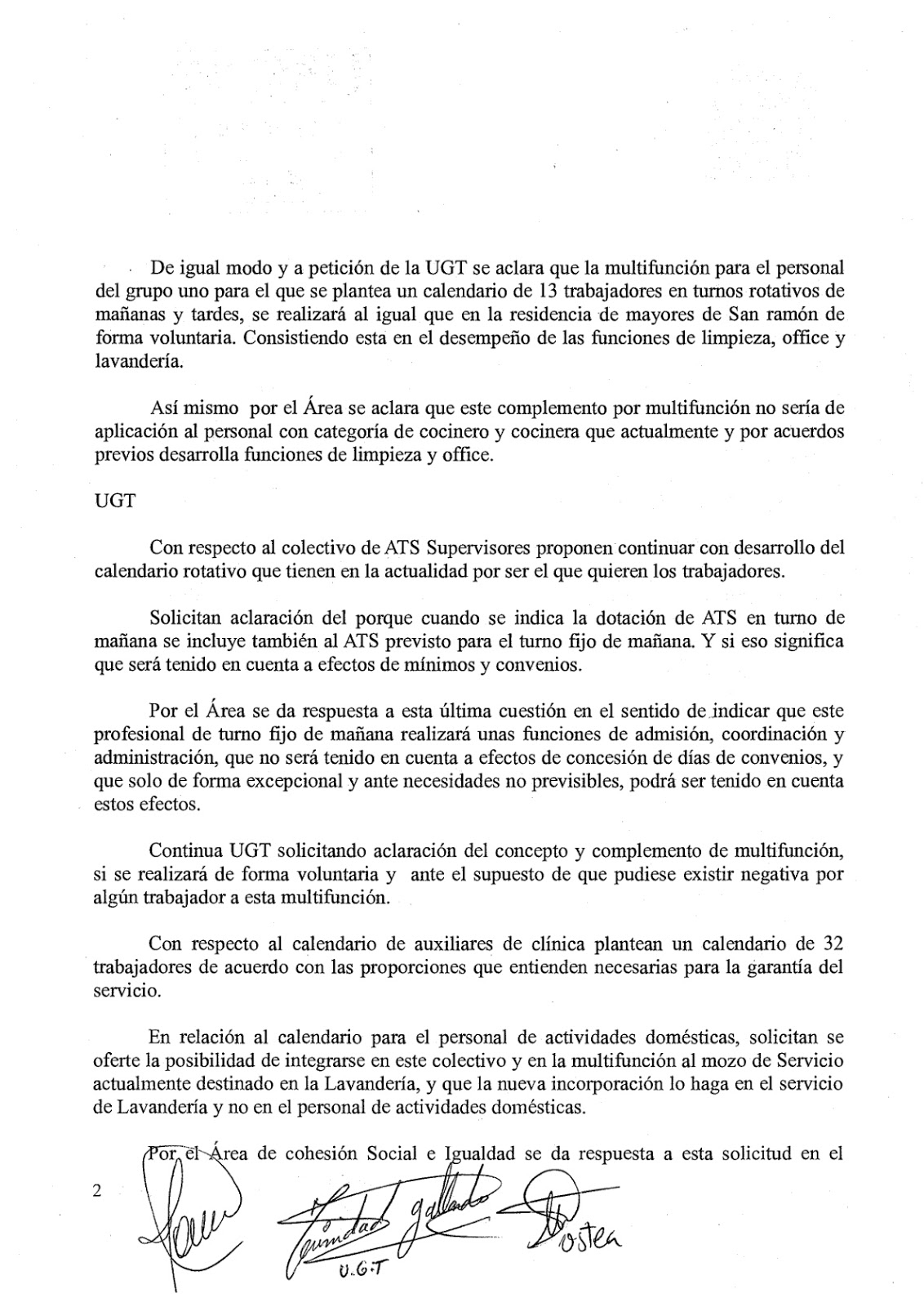 Unión Sindical Obrera Diputación De Sevilla: Acta Final