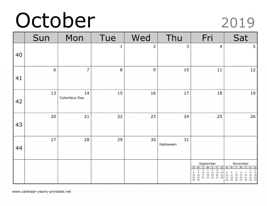 Unique Things You Can Celebrate In October 2019 Calendar