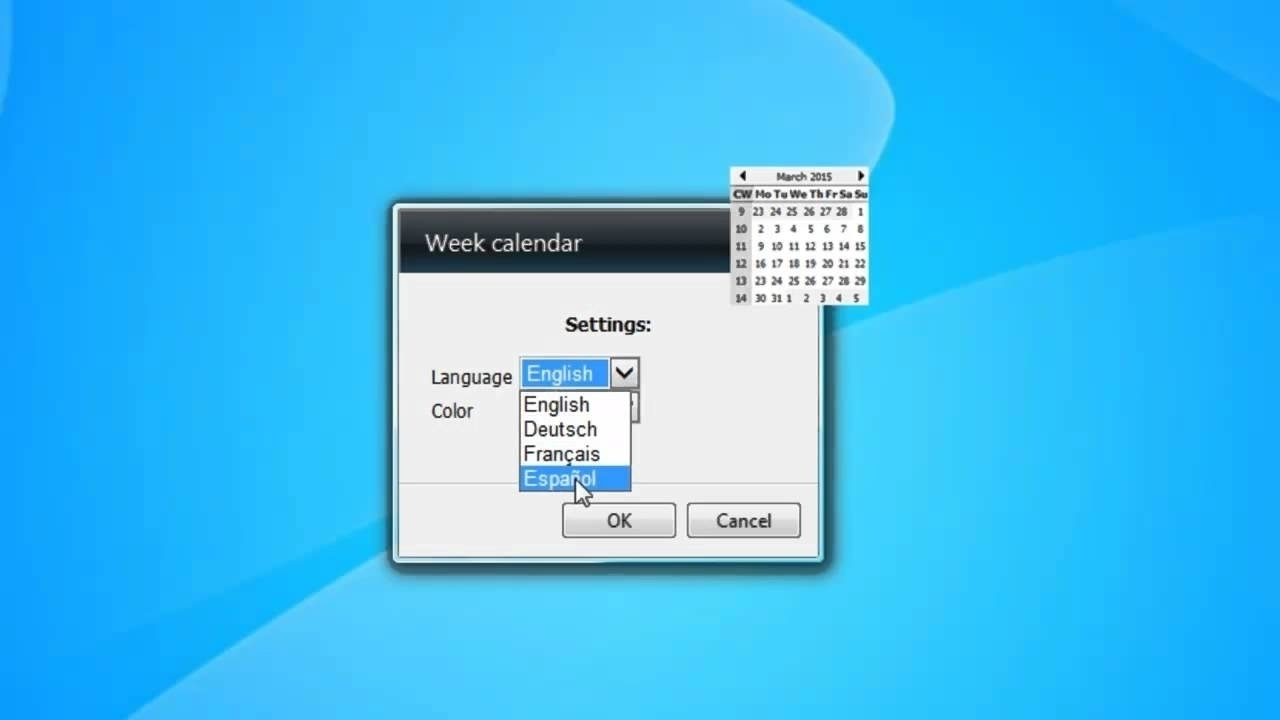 Windows 7 Calendar Week Number Gadget | Month Calendar