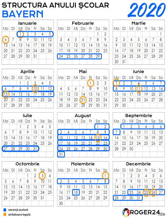 Zile Libere (Sărbători Legale) În Bayern (Bavaria