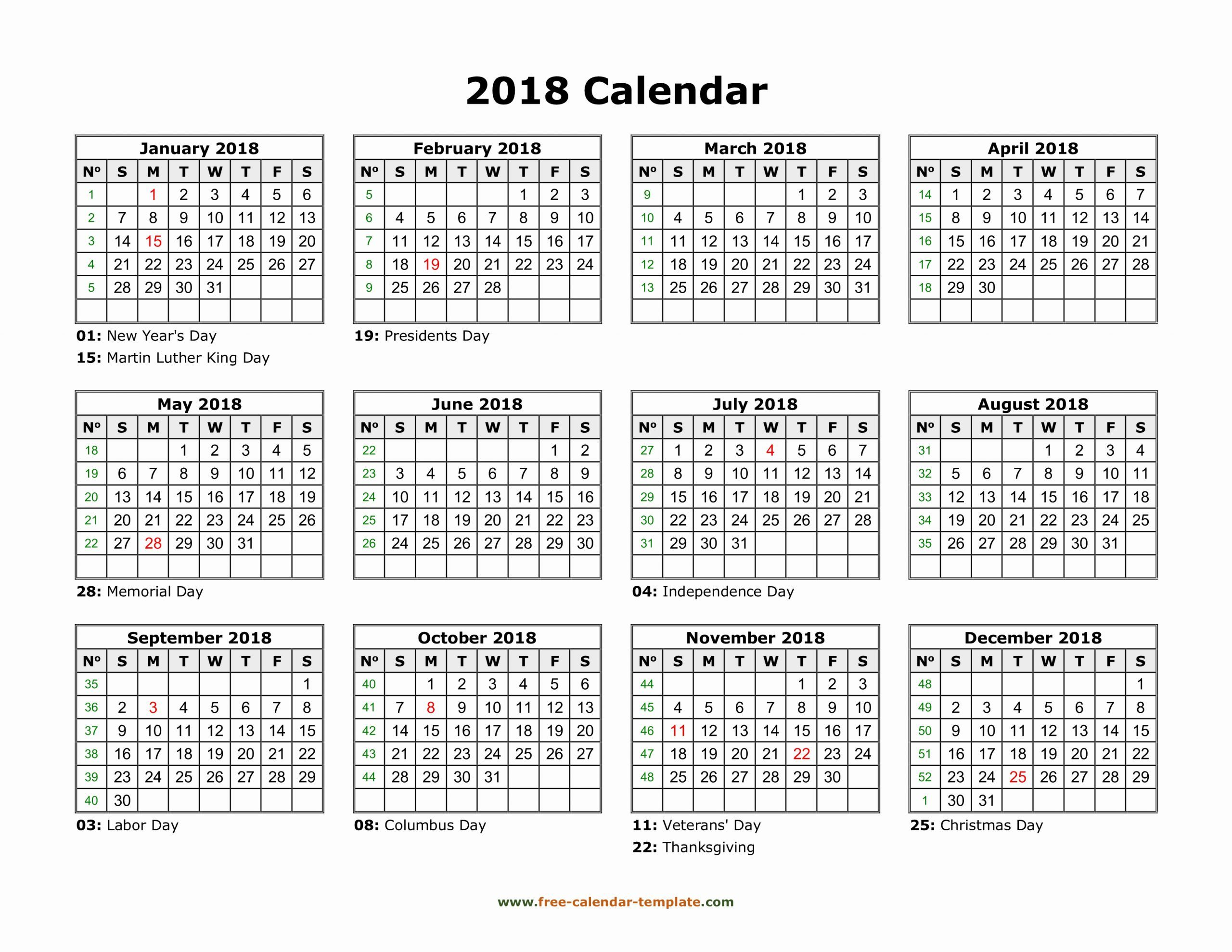 11×17 Printable Calendar In 2020 | Calendar Template 2018