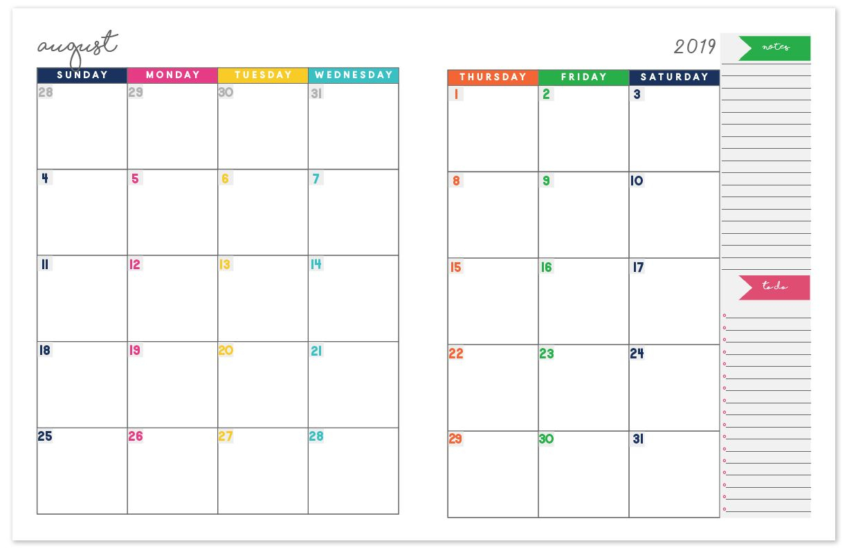 2020-2021 Monthly Calendar Planner | Free Printable Calendar
