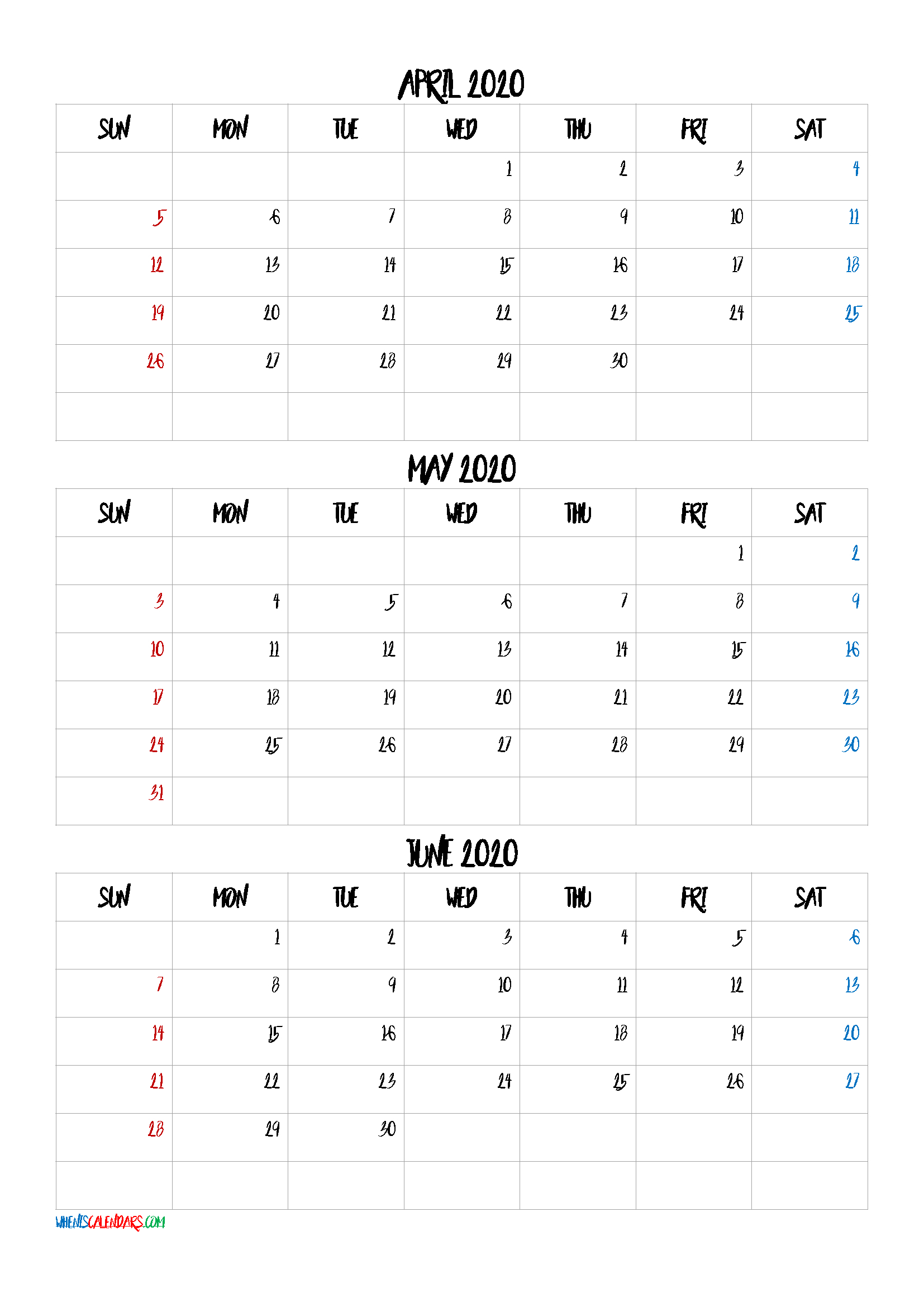 3 Month Calendar Template 2021 Calendar Printables Free Templates