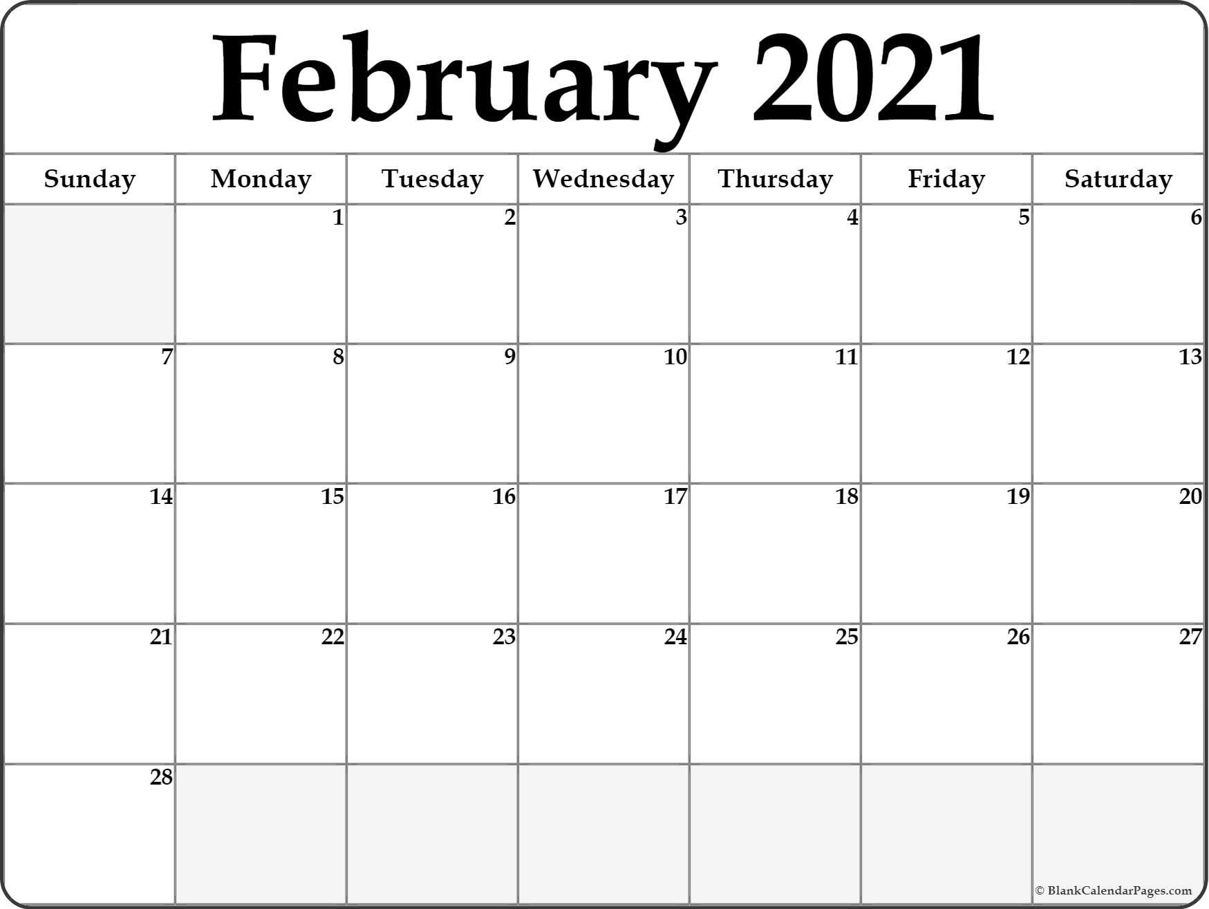 Free Editable 2021 Calendar Template