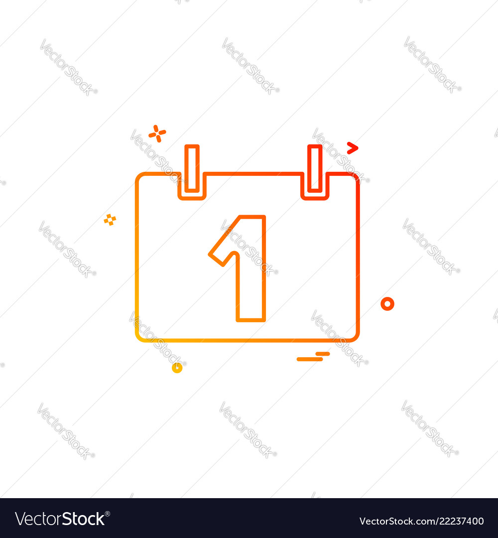 Calendar Time Date Icon Royalty Free Vector Image