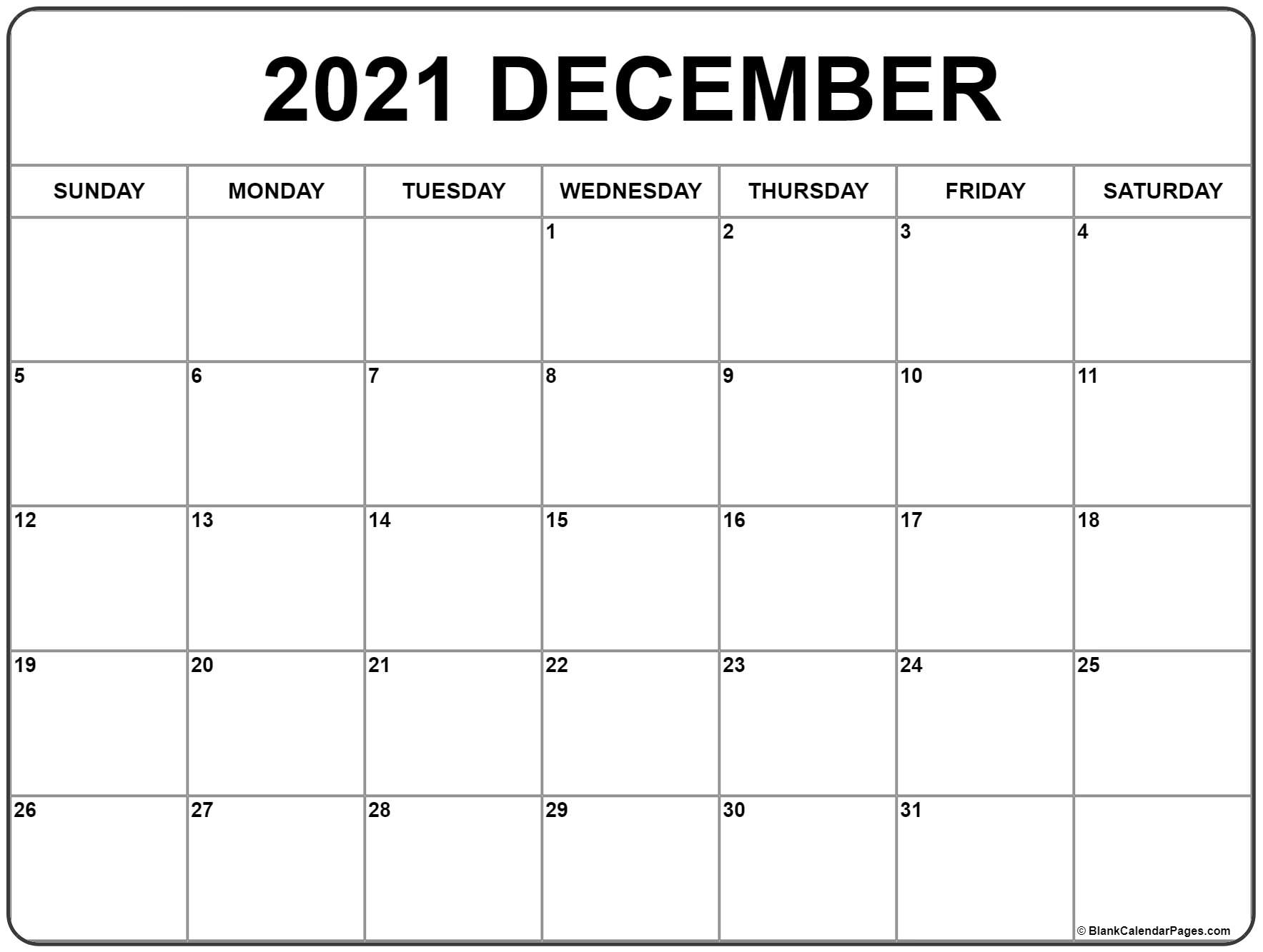 December 2021 Planner