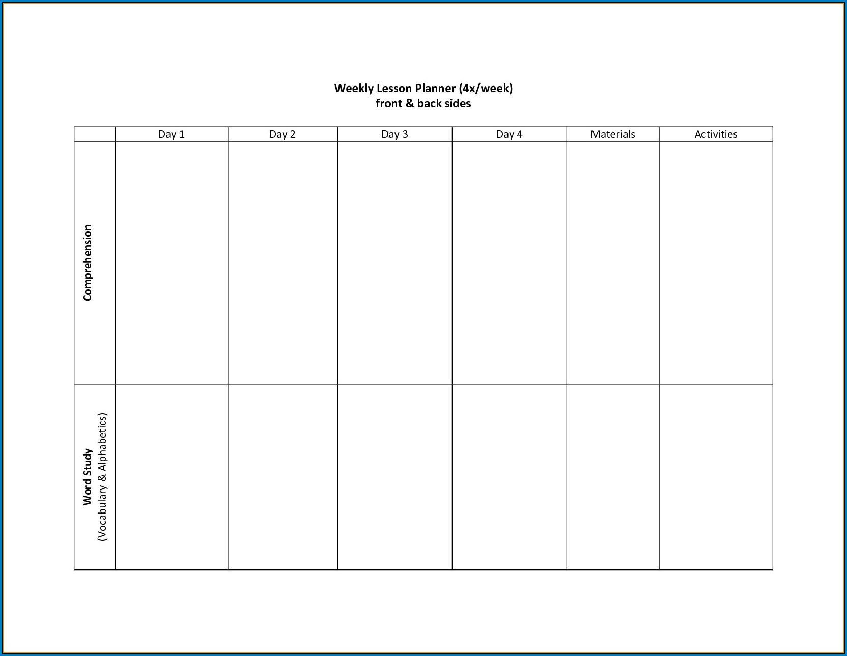 √ Free Printable 2 Week Calendar Template | Templateral