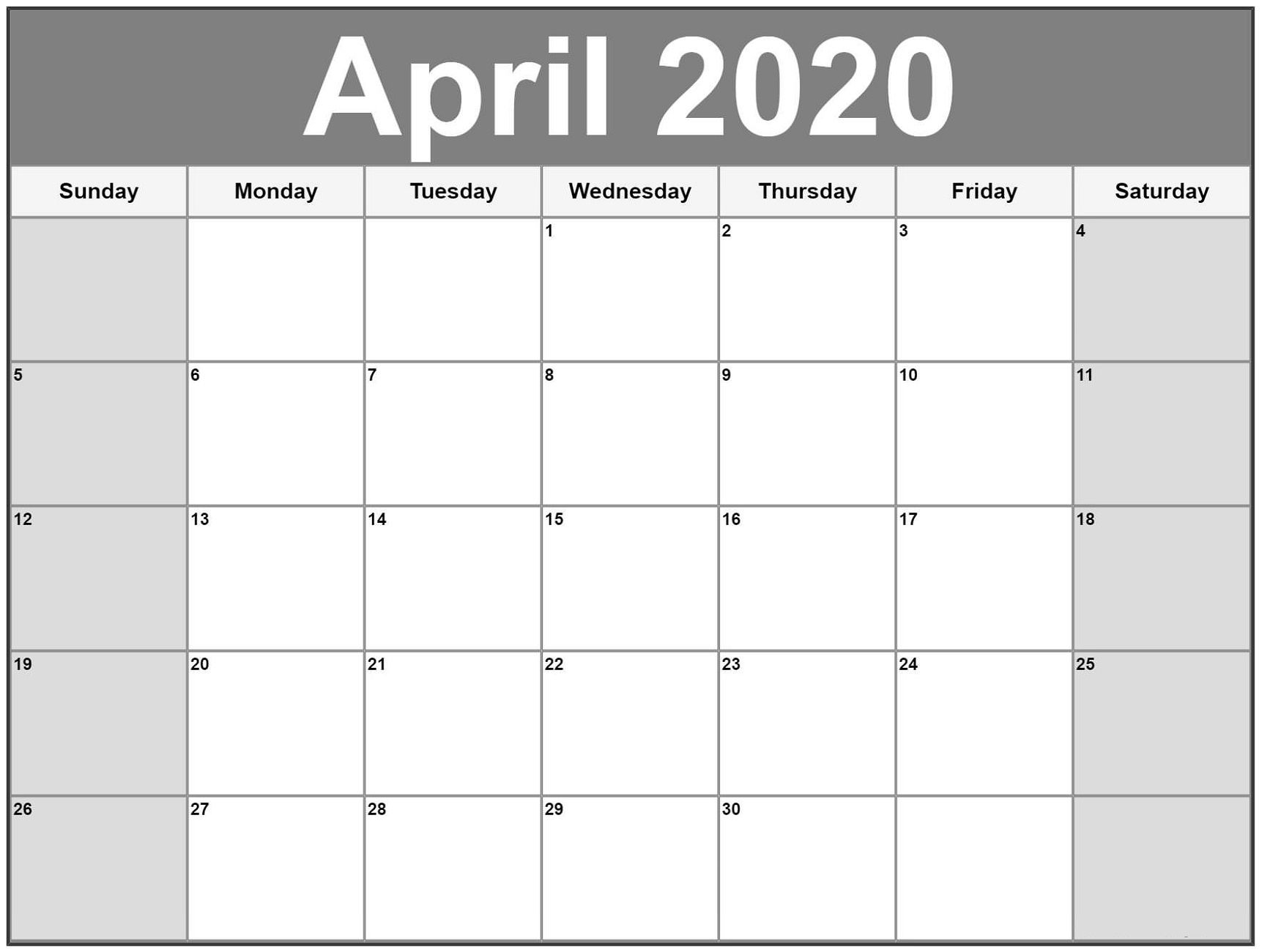 Free Template 2021 Large Monthly Calendars