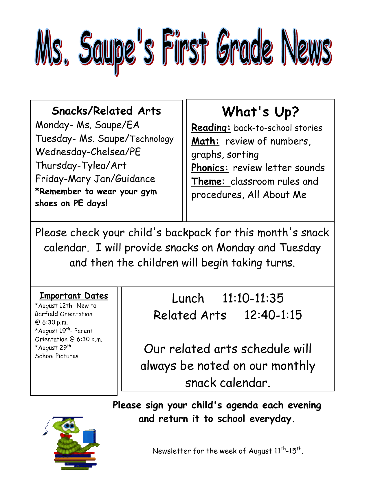 Fair First Grade Winter Newsletter Also Newsletter Templates