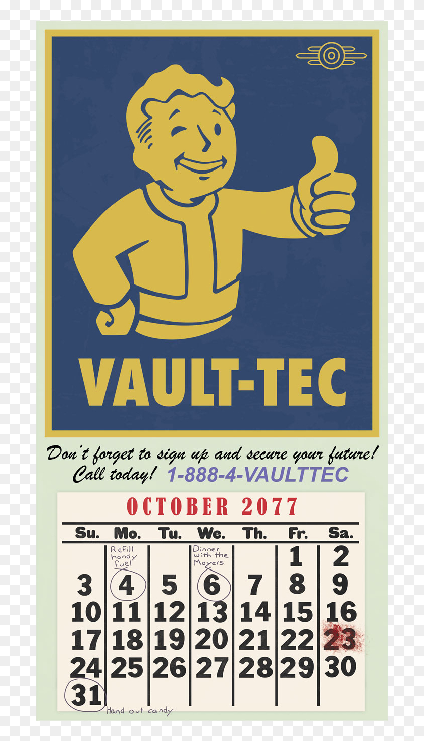 Fallout 4 Calendar Hd Png Download - 1500X1500(#6884400