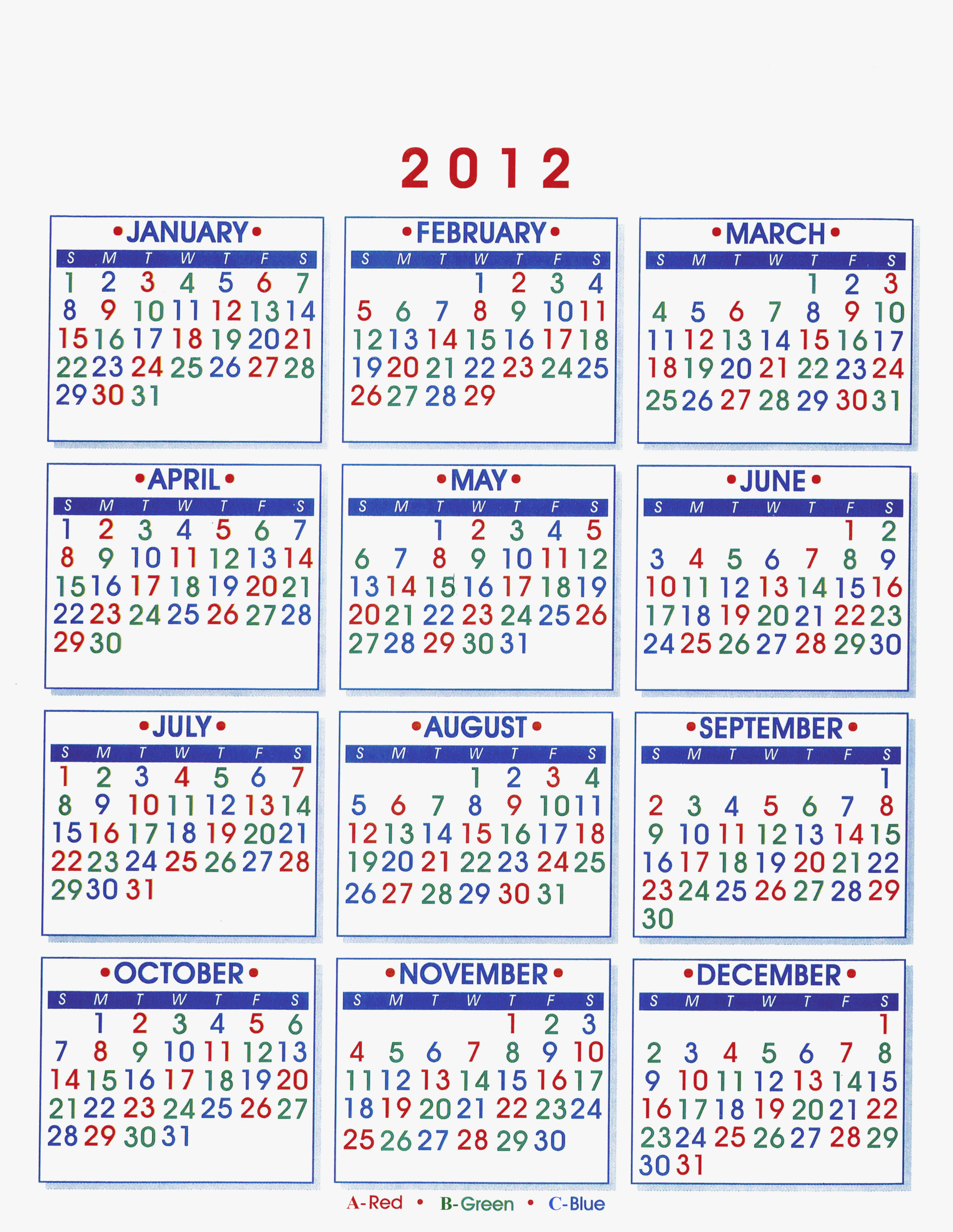 Firefighter Shift Calendar | January February March April