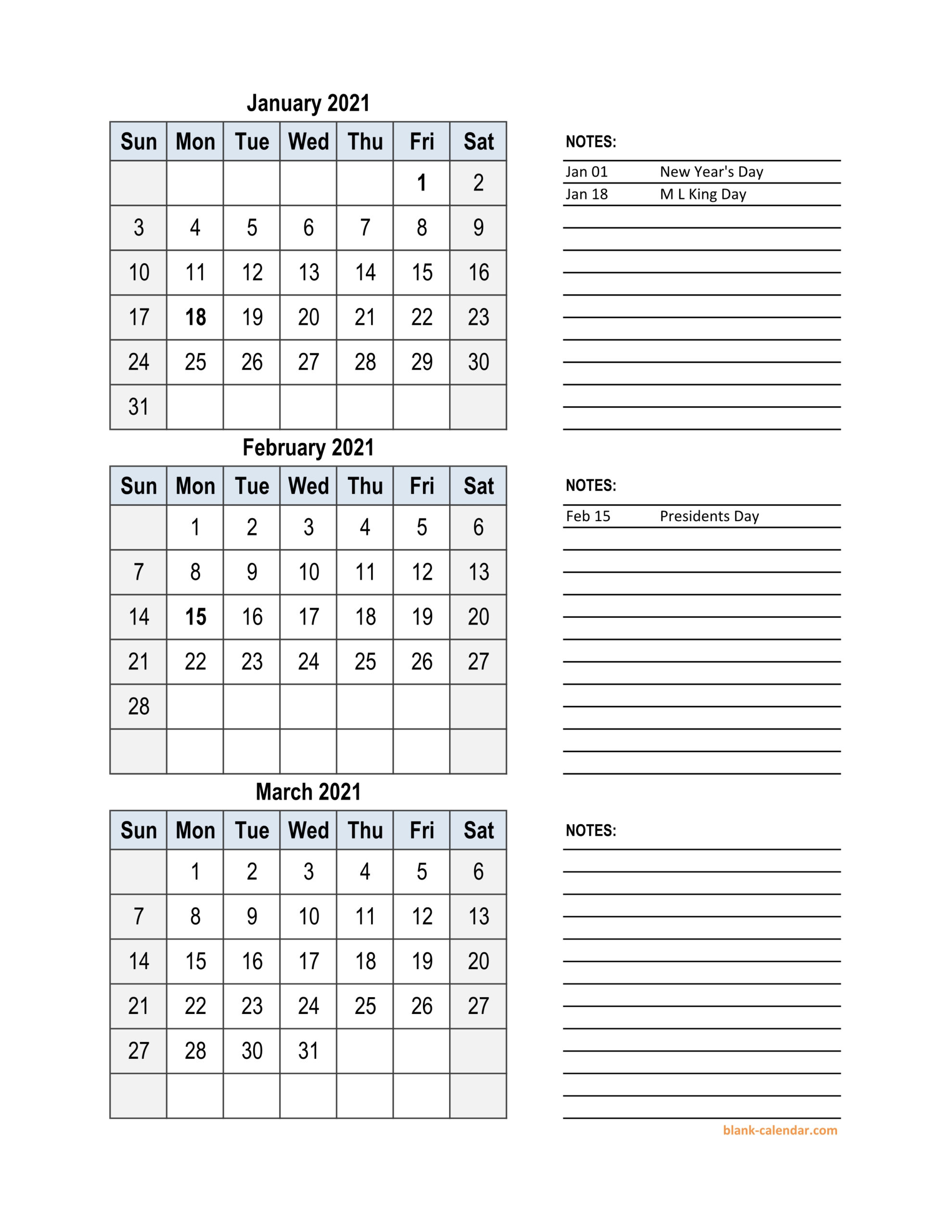 Free Download 2021 Excel Calendar 3 Months In One Excel