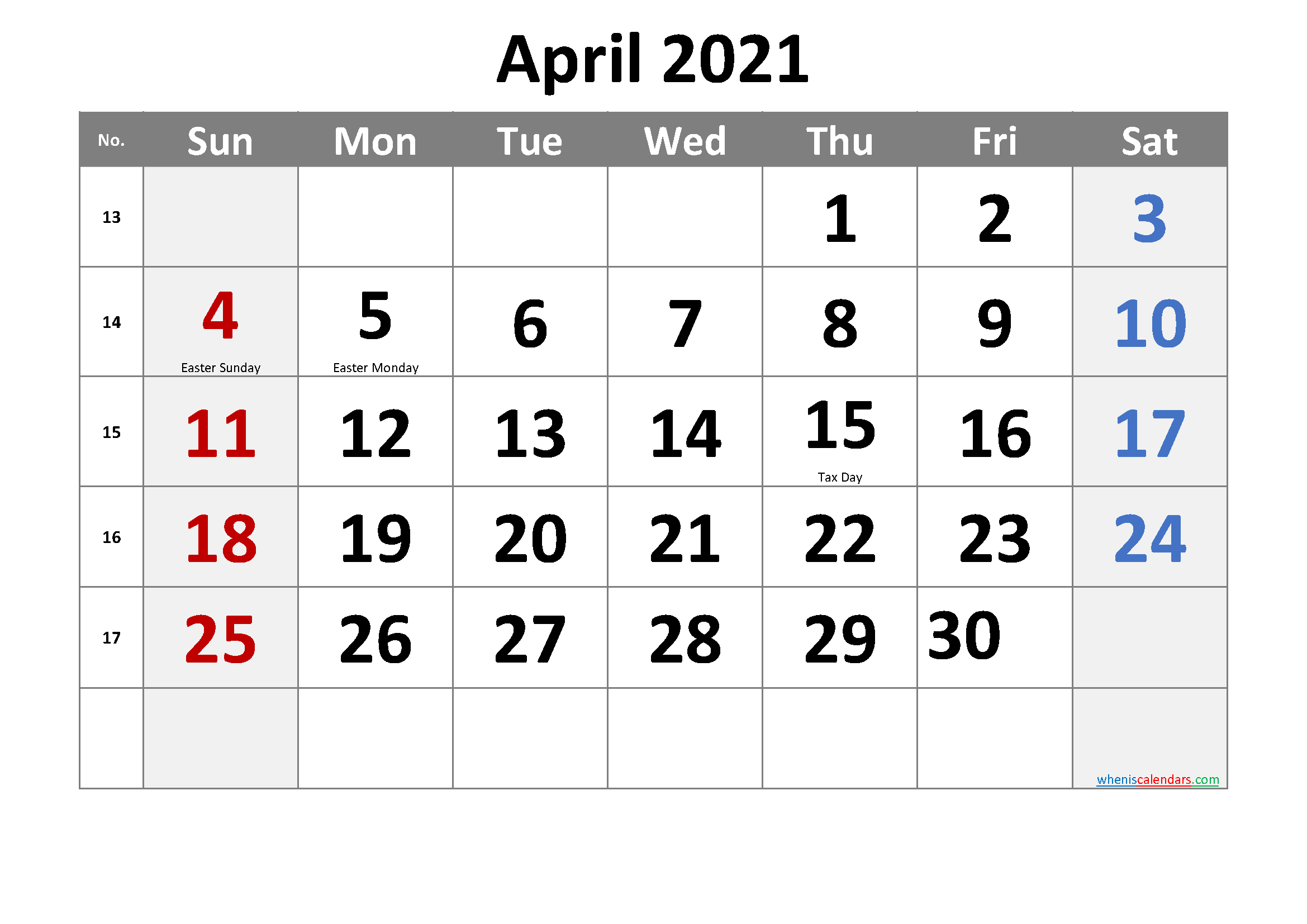 Calendar Printable April 1 2021 Calendar Printables Free Templates