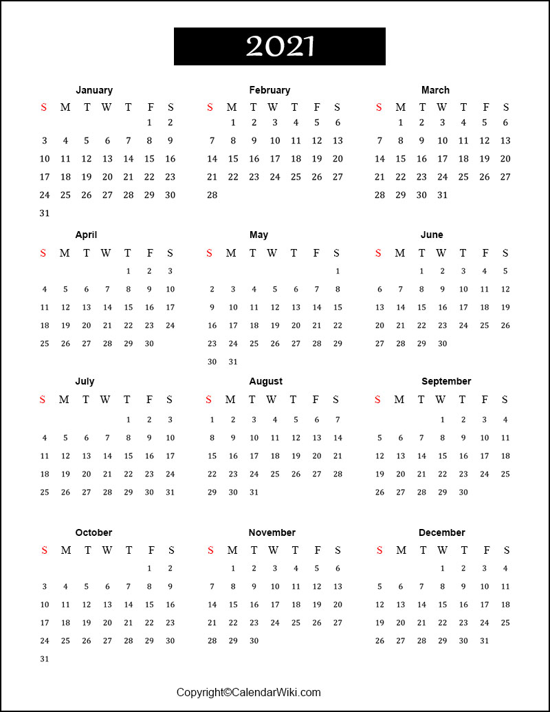 Free Printable Calendar 2021 Templates [Pdf Word]